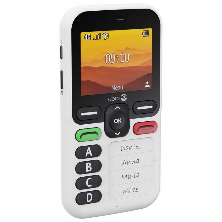 Doro Leva X10 mobile phone Black and White, UK version