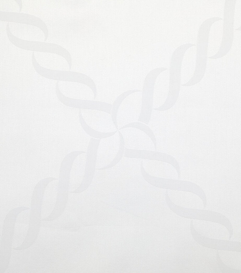 Pratesi king flat sheet with braid pattern, 275cm x 275cm, imported from the UK