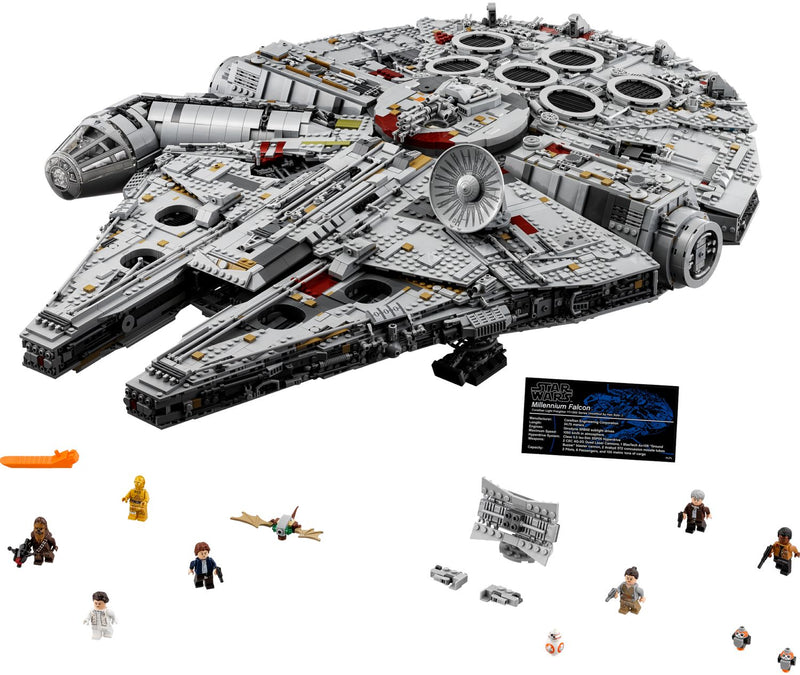 LEGO Millennium Falcon Star Wars model 7541 pieces, imported from the UK