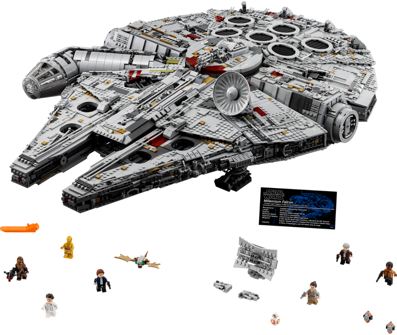 LEGO Millennium Falcon Star Wars model 7541 pieces, imported from the UK