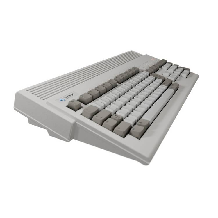 THEA1200 retro gaming keyboard with 25 Amiga games (British brand)