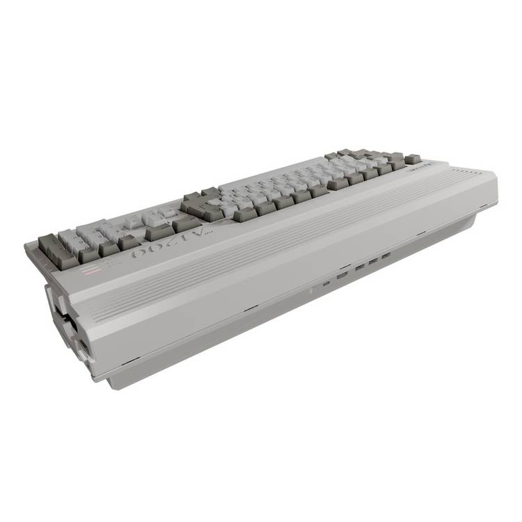 THEA1200 retro gaming keyboard with 25 Amiga games (British brand)