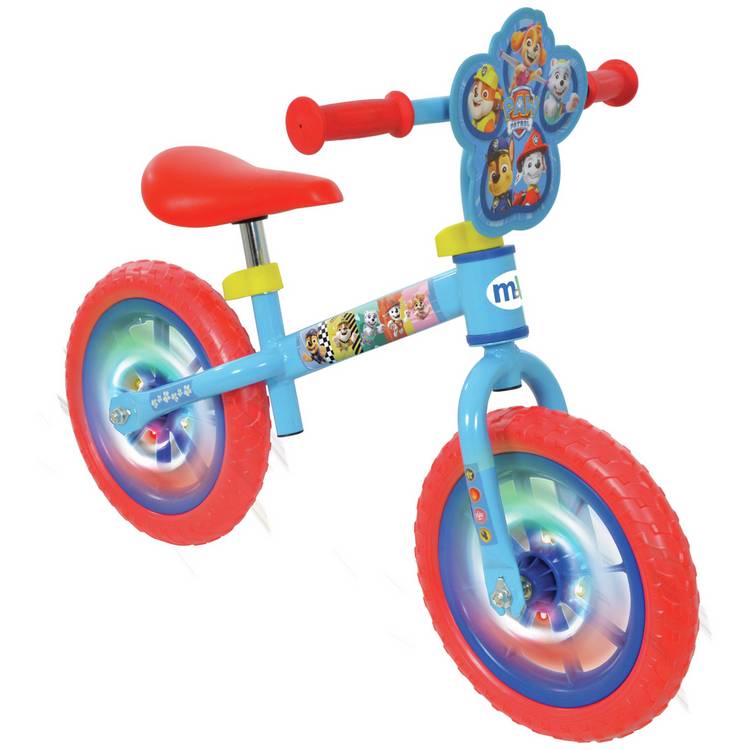Paw Patrol balance bike with light-up wheels 12 inch, UK version