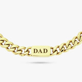 Revere men's gold chain bracelet 8mm (British brand)