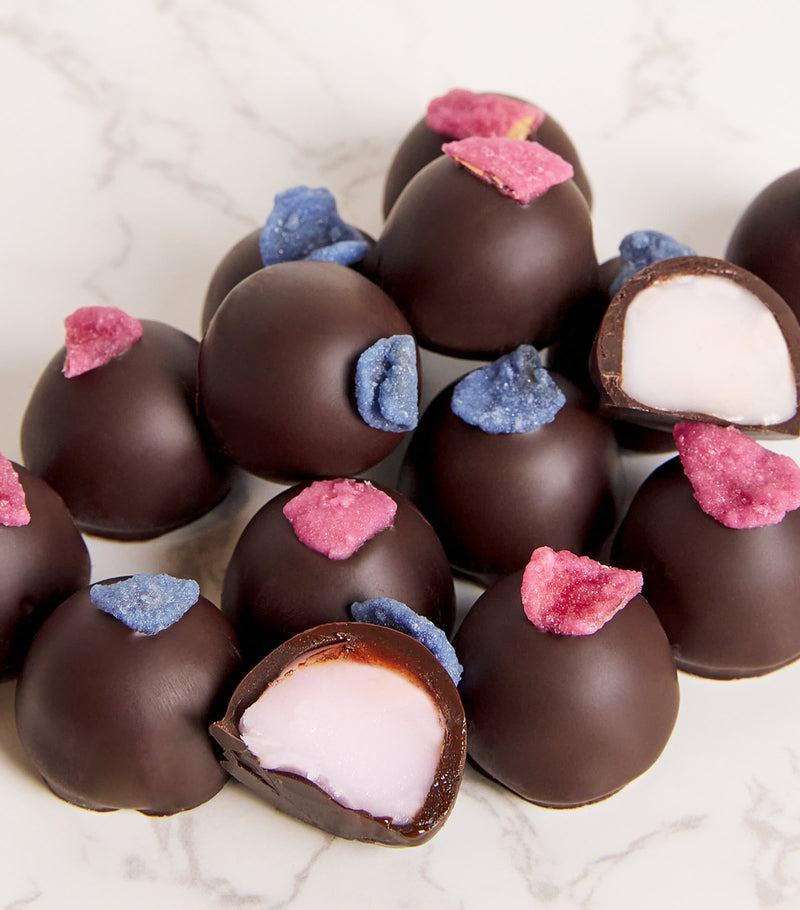 Harrods rose and violet chocolate creams 175g, UK version