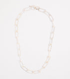 Bleue Burnham sterling silver link necklace, UK version
