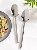 Kensington silver serve spoon set 2 piece stainless steel (British brand)