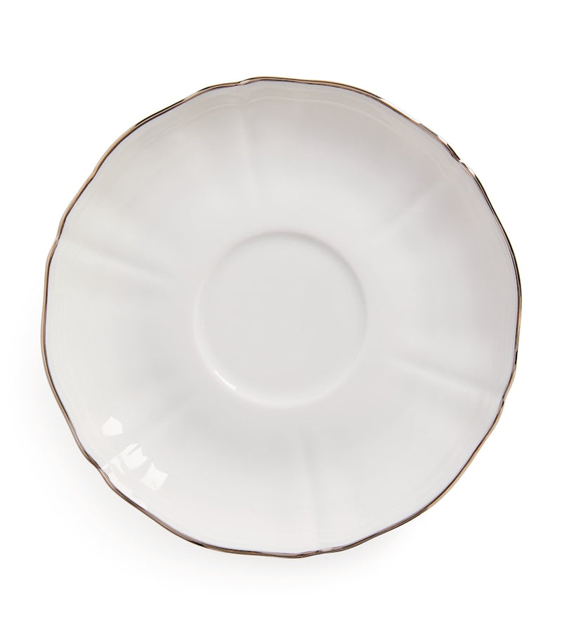 GINORI 1735 Corona Platino tea saucer 15cm, UK version
