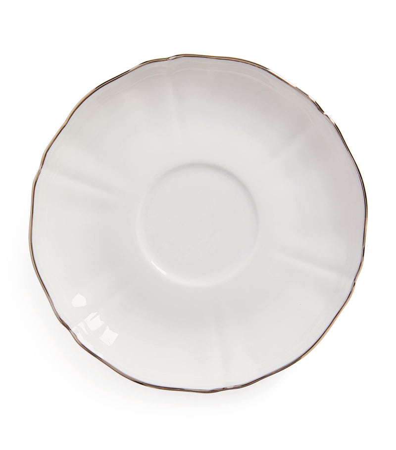 GINORI 1735 Corona Platino tea saucer 15cm, UK version