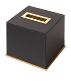 Giobagnara Firenze leather-trim tissue box, imported from the UK