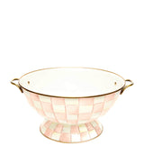 Harrods Rosy Check Versatile Enamel-Coated Bowl with Hand-Painted Design, 6L Capacity- Buy online at McGrocer