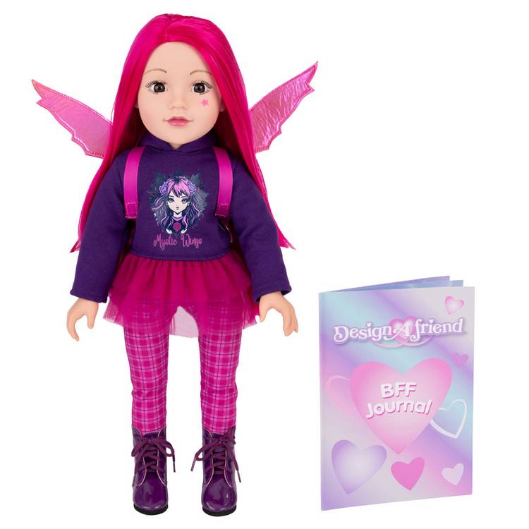 DesignAfriend Maia Mystical 18 inch doll set, imported from the UK