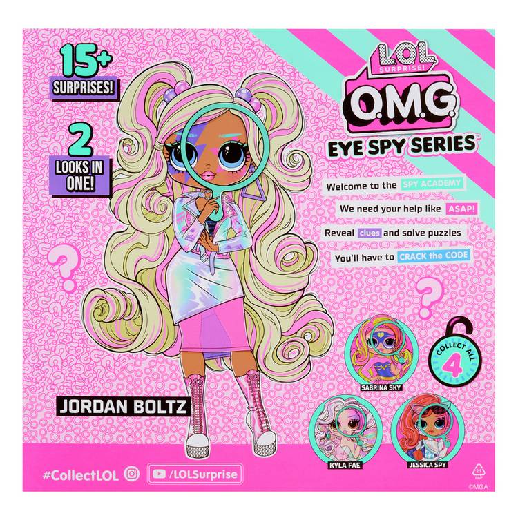 L.O.L. Surprise OMG Eye Spy Rockstar doll, imported from the UK