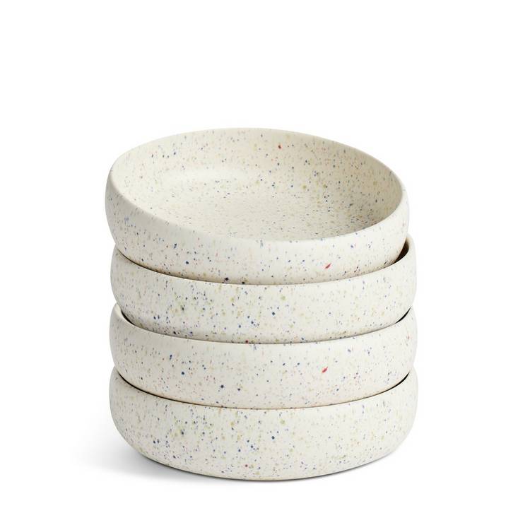 Habitat stoneware pasta bowl Reactive Speckle 4 piece set - British product