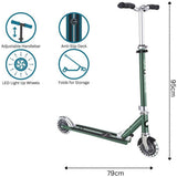 Globber Flow Element Light scooter olive, imported from the UK