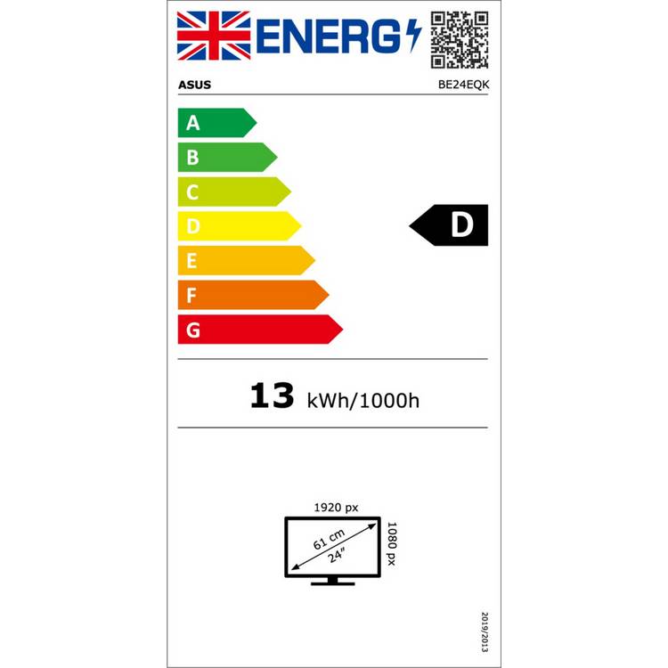 ASUS BE24EQK 24in FHD monitor with webcam (British brand)