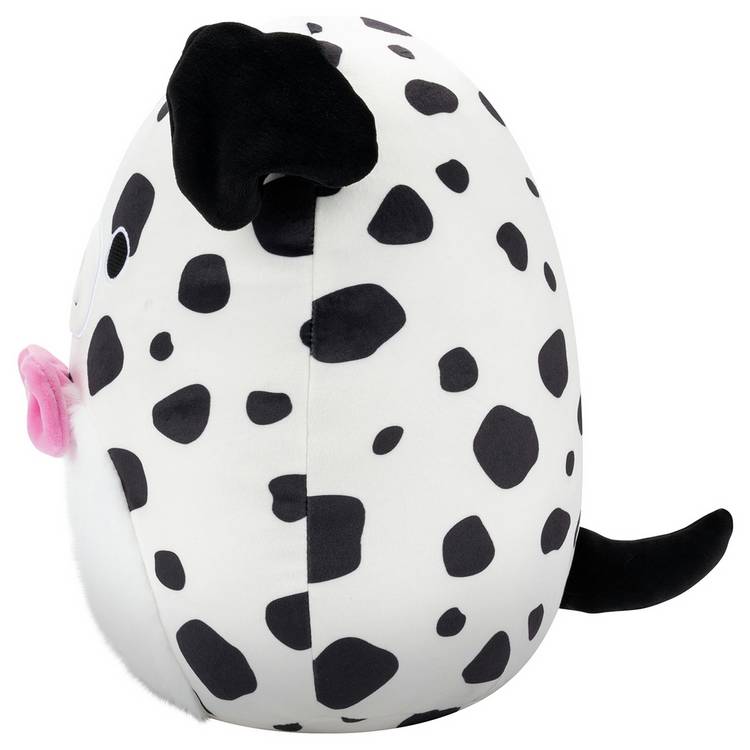 Squishmallows Dustin white Dalmatian plush toy 12 inch, imported from the UK