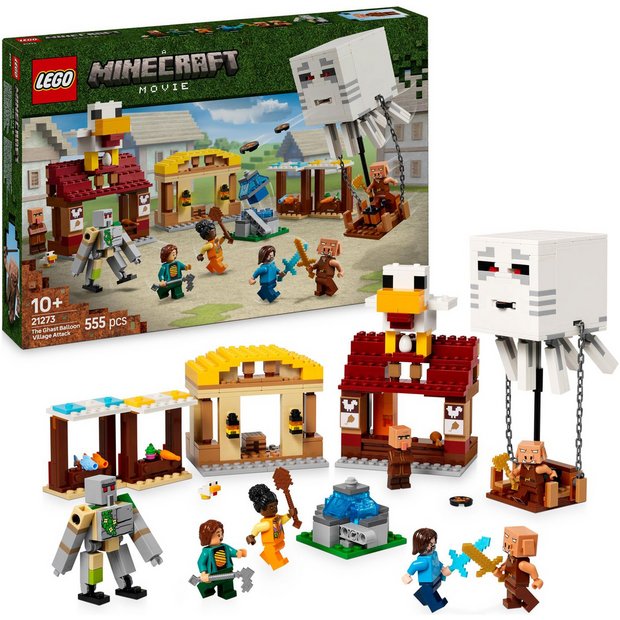 LEGO Minecraft Ghast Balloon Village Attack 555-piece set - British product