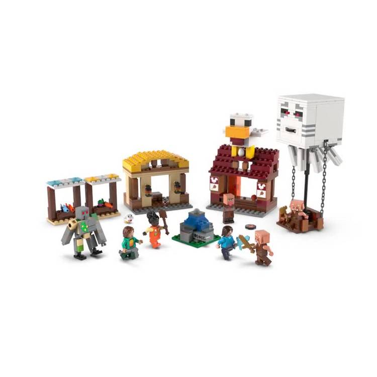 LEGO Minecraft Ghast Balloon Village Attack 555-piece set - British product