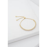 Ted Baker gold plated crystal adjustable tennis bracelet - British product