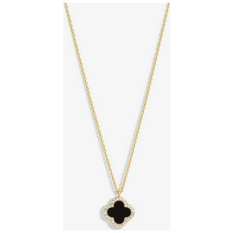 Jon Richard gold plated clover pendant necklace 40.6cm - British product