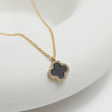 Jon Richard gold plated clover pendant necklace 40.6cm - British product