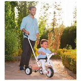 Smoby 2-in-1 tricycle ride-on beige with parent handle (British brand)