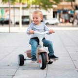 Smoby 2-in-1 tricycle ride-on beige with parent handle (British brand)