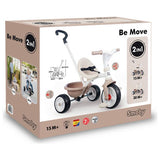 Smoby 2-in-1 tricycle ride-on beige with parent handle (British brand)