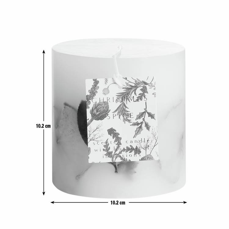Argos Home Christmas Spice inclusion candle 10.2cm, imported from the UK