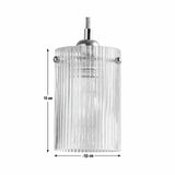 Argos Home ribbed glass lampshade 10cm, UK version