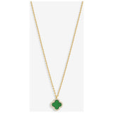 Jon Richard gold-plated clover pendant necklace 16 inch - British product