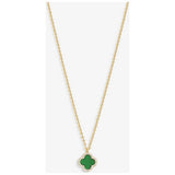 Jon Richard gold-plated clover pendant necklace 16 inch - British product