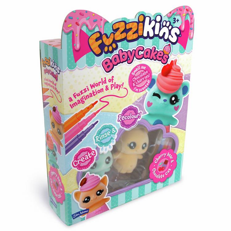 Fuzzikins Baby Cakes craft kit and washable pens, UK version