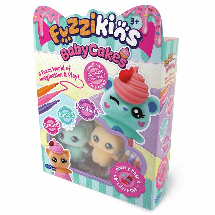 Fuzzikins Baby Cakes craft kit and washable pens, UK version