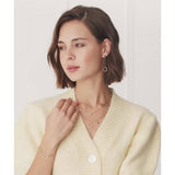 Olivia Burton gold and steel double layer honeycomb necklace, imported from the UK
