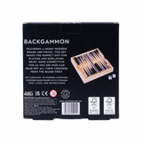Professor Puzzle backgammon wooden board game with counters and dice - British product