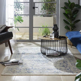 Argos Habitat Traditional Natural & Blue Cut Pile Rug 120x170cm- Buy online at McGrocer
