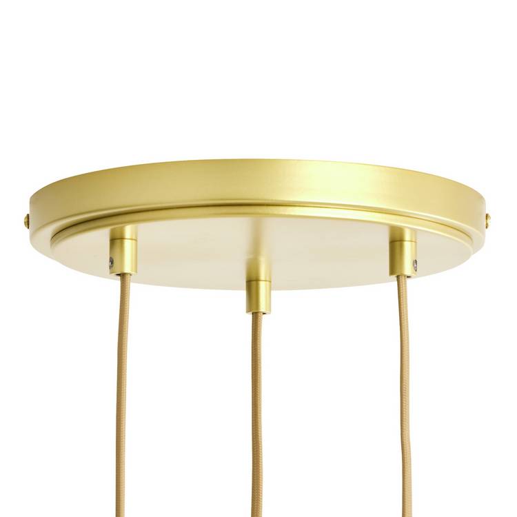 Argos Home three-light brass petal glass ceiling light - British product