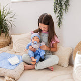 Tiny Treasures hippo doll gift set with carry case - British product