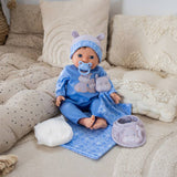 Tiny Treasures hippo doll gift set with carry case - British product