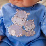 Tiny Treasures hippo doll gift set with carry case - British product