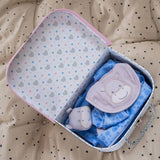 Tiny Treasures hippo doll gift set with carry case - British product
