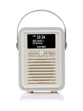 VQ retro DAB radio light grey, imported from the UK