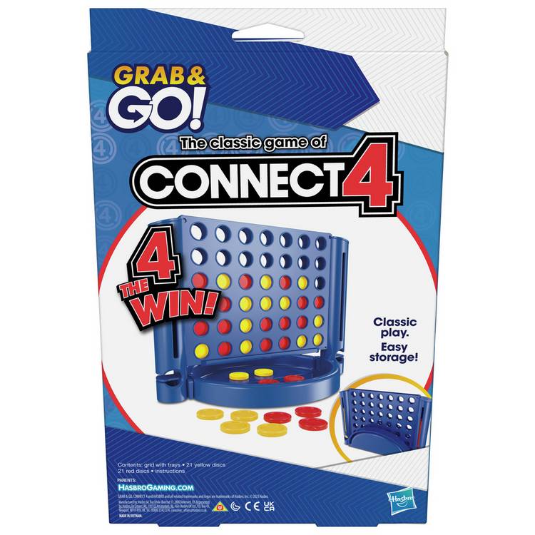 Hasbro Connect 4 Grab and Go game, UK version
