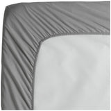 Home Essentials brushed cotton fitted sheet grey single, imported from the UK
