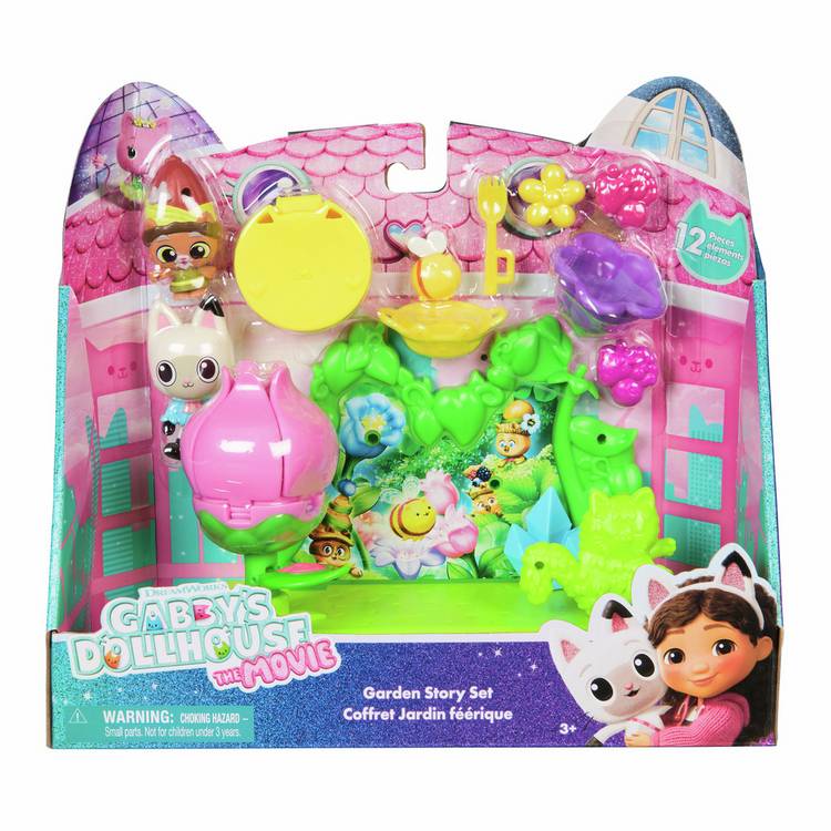 Gabby's Dollhouse movie garden playset, imported from the UK