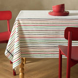 Argos Habitat Stripe Table Cloth - Cream - 180cm x 240cm- Buy online at McGrocer