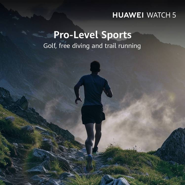 HUAWEI Watch 5 42mm smart watch in beige - British product