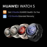 HUAWEI Watch 5 42mm smart watch in beige - British product